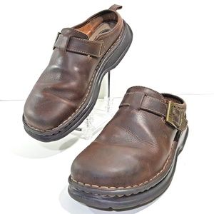 Borne Loafers Men's Size 7.5 Brown Leather Buckle